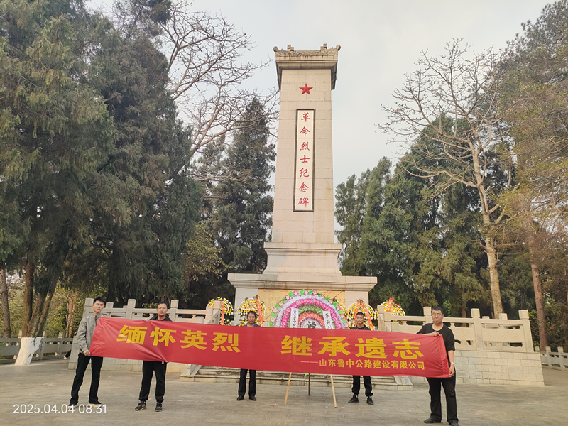 緬懷先烈  繼承遺志——武漢項目開展“緬懷先烈 繼承遺志”主題掃墓活動