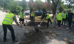 淄博市公路管理局領(lǐng)導(dǎo)考察慰問博沂路施工一線