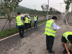 沂源縣人民路改造工程進(jìn)行竣工預(yù)驗(yàn)收