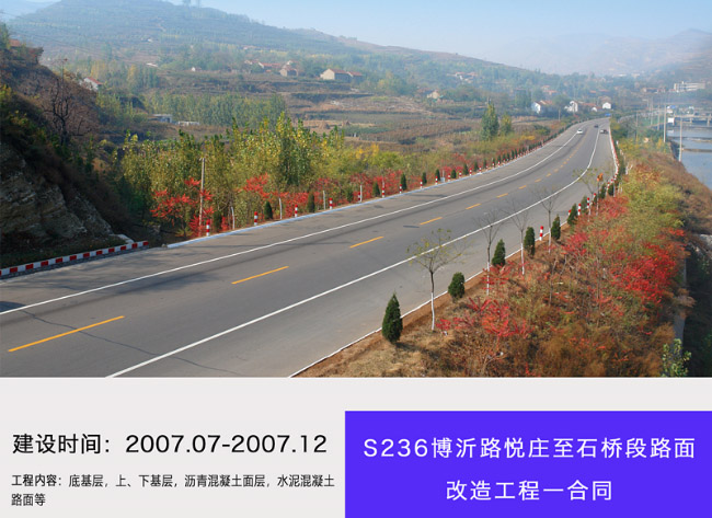 S236博沂路悅莊至石橋段路面改造工程一合同