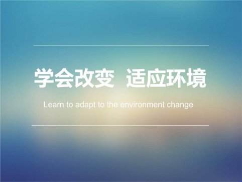 在不斷適應(yīng)中求進(jìn)步