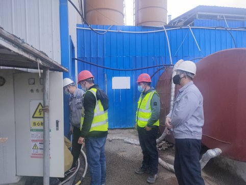 【臨臨風(fēng)采】沂源縣開發(fā)區(qū)安環(huán)辦（局）對悅莊拌合站進行年度檢查